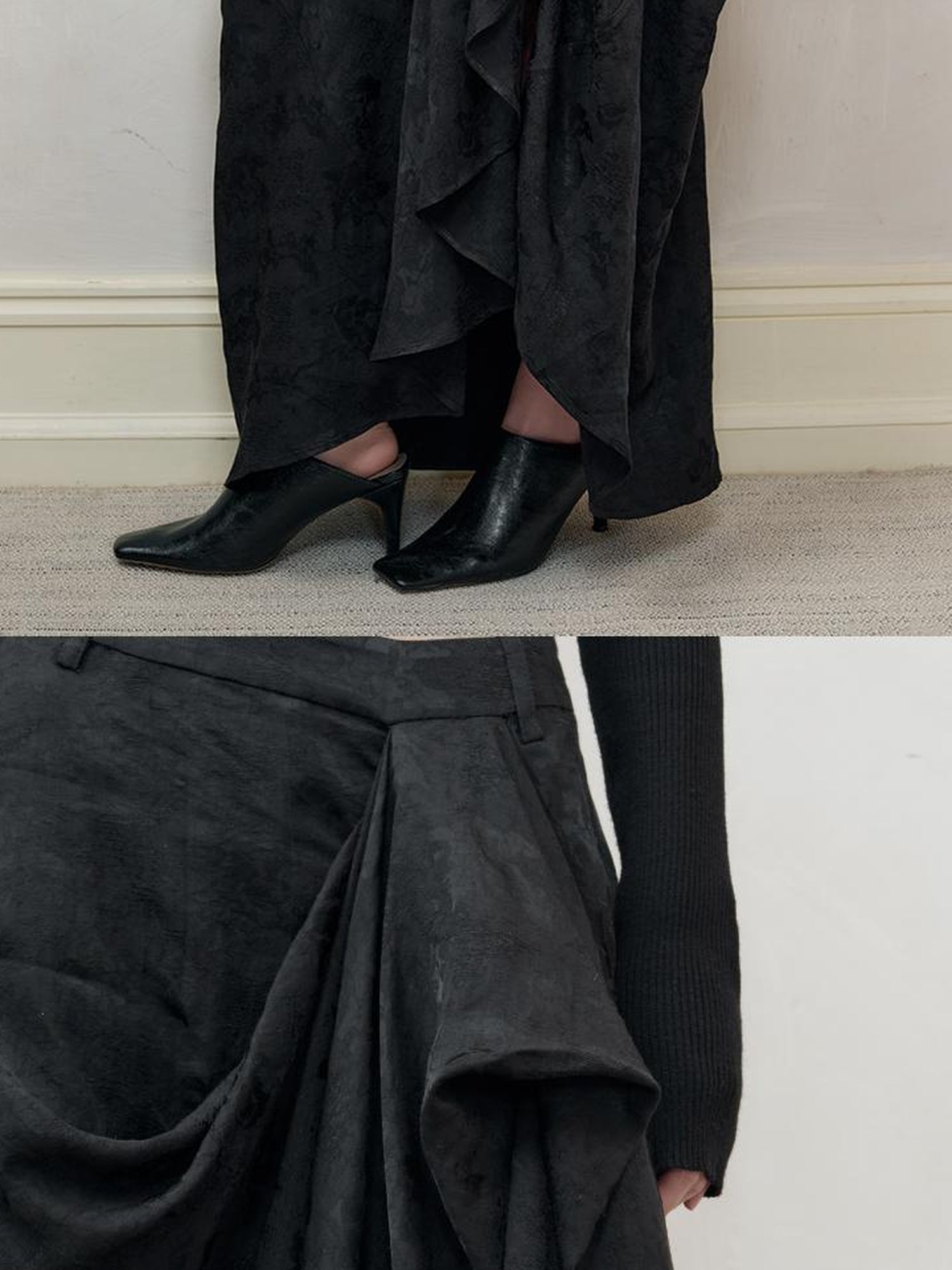 AnnoMundi Woven Dreams Textured Midi Skirt