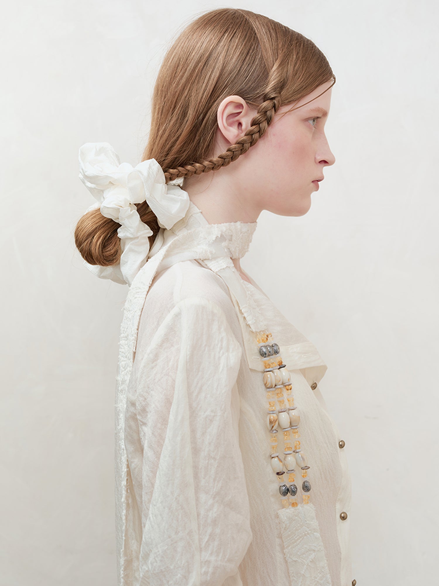 AnnoMundi Woven Glow Textured Linen Shirt