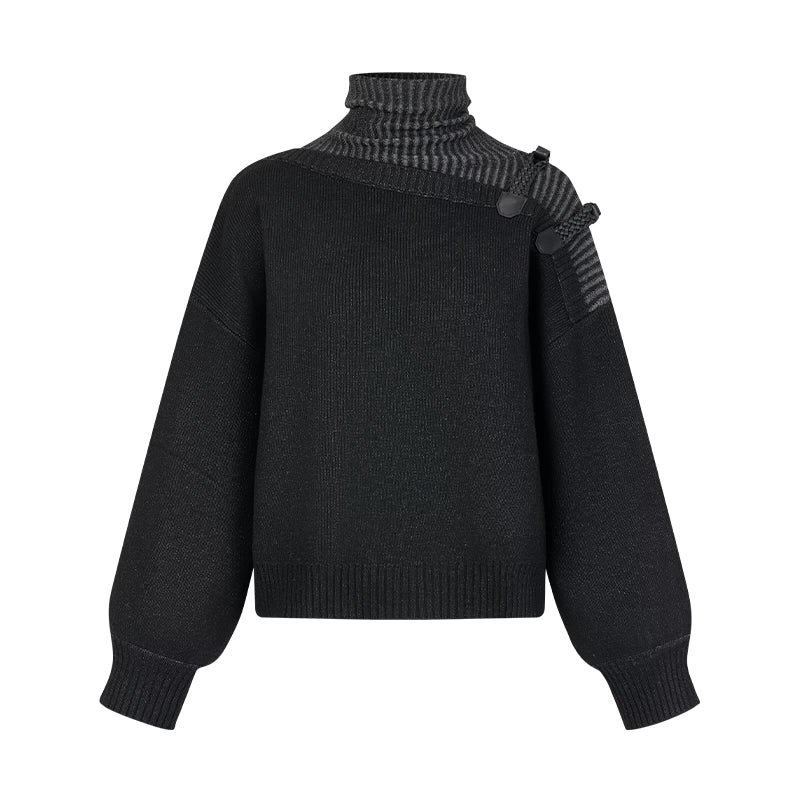 AnnoMundi_Woven_Light_Poetry_Textured_Knit_Sweater_V_Neck_T_Shirt_Long_Sleeve_MISSTT