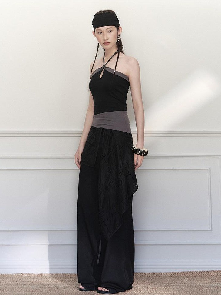 AnnoMundi Woven Tie Asymmetric Colorblock Women&