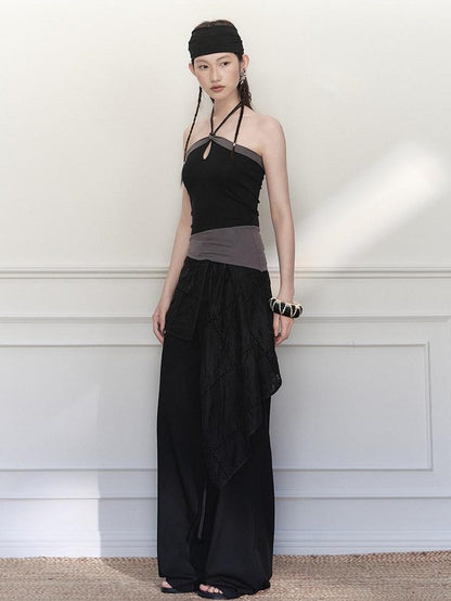 AnnoMundi Woven Tie Asymmetric Colorblock Women&