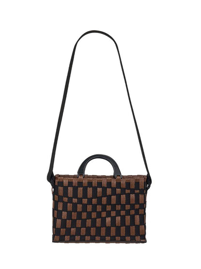 AnnoMundi Woven Wood Tote Timeless Waves