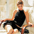 Anti_Being_General_Flocked_Lurex_Open_Back_Tie_Halter_Puff_Women&