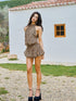 Update Anti Being General Low Back Leopard Print Halter Neck Mini Dress