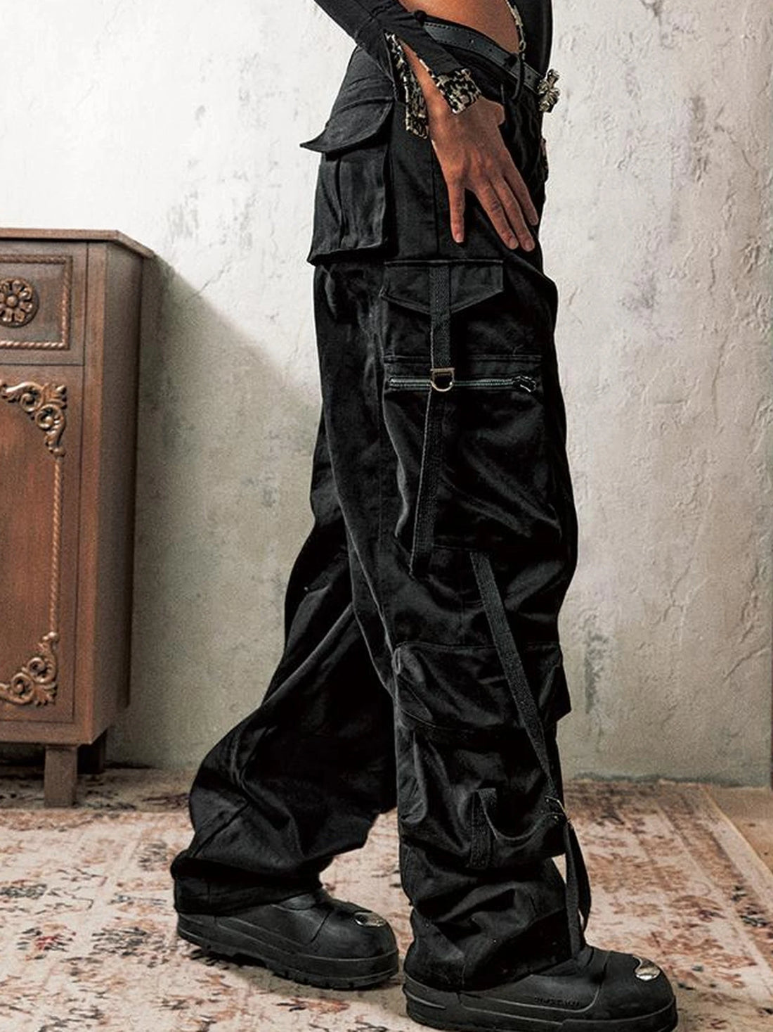 Multi Pocket Washed Workwear Cargo Pants