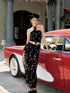 Update Anti Being General Slit Neckline Bandage Bodycon Maxi Dress Set