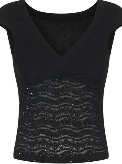 Anti Being General Stretch Diamond Trim Women S Top T-shirt