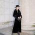 Anti_Being_General_V-neck_Belted_Ostrich_Feather_Black_Velvet_Long_Coat_MISSTT