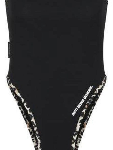 Anti Being General Waist Cinching Leopard Trim Jumpsuit Jumpsuit