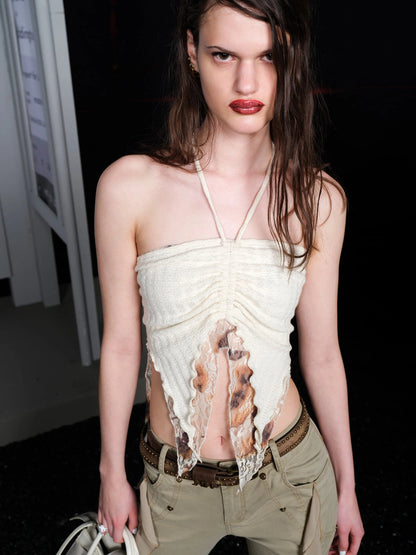 Spliced Halter Neck Cami