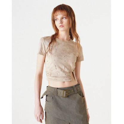 UpdateNN NORTH NODE Cropped High Waist Slim Fit Tee