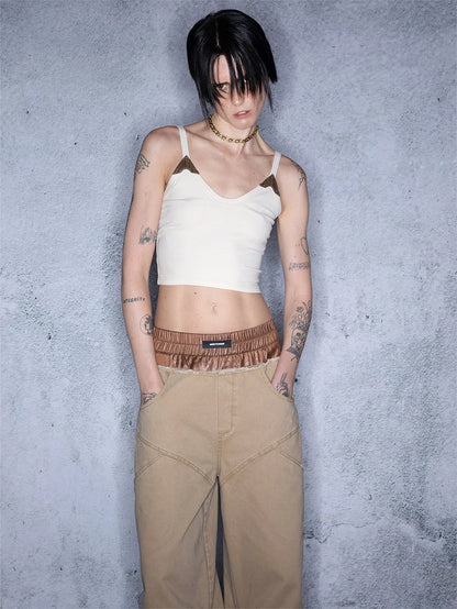 Ember Glow Dawn Multi Color Patchwork Slip Top