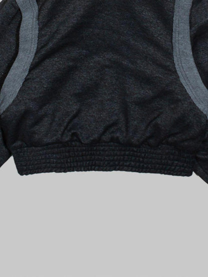 Ariadna Punk Embroidered Fur Collar Bomber Jacket