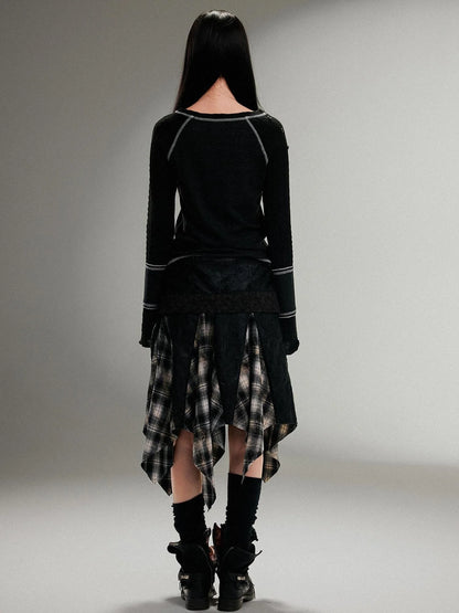 Ariadna Punk Rock Print Elastic High Waist Women Pants