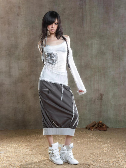 Ariadna Vintage Acrylic Sheer Sunshield Cape