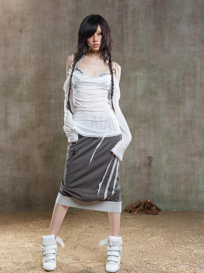 ARIADNAw Ariadna Vintage Acrylic Sheer Sunshield Cape