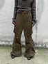 ang project Vintage Lace Up Wide Leg Cargo Pants