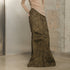 UpdateNN NORTH NODE Long Fishtail Skirt with Embellished Print