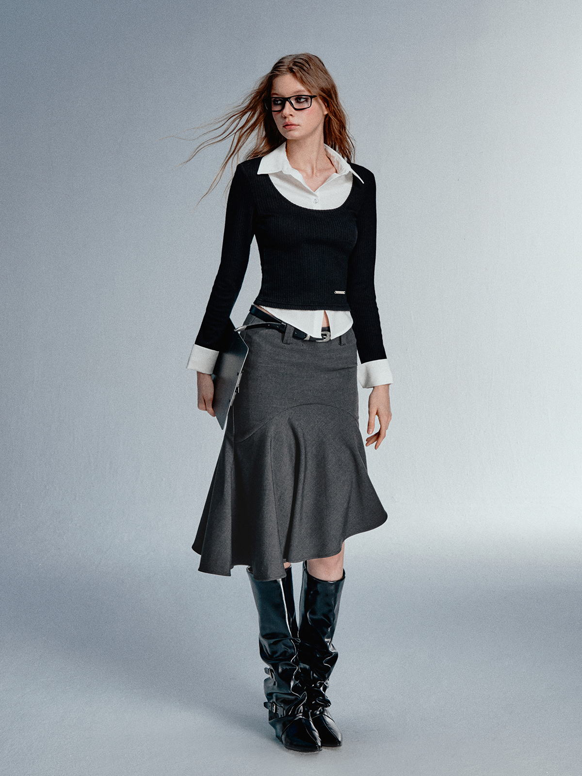 STRIKE A POSE Asym Blazer High Iq Mini Dress Spring Mermaid Skirts