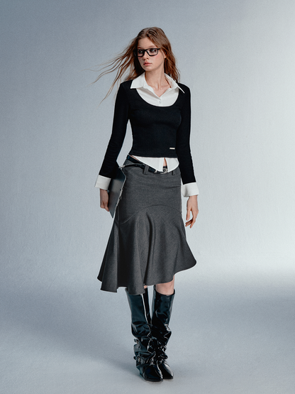 STRIKE A POSE Asym Blazer High Iq Mini Dress Spring Mermaid Skirts