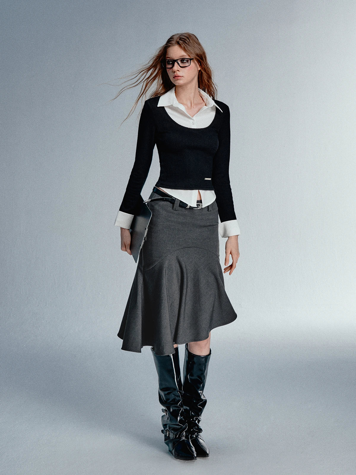 Asym Blazer High Iq Mini Dress Spring Mermaid Skirts