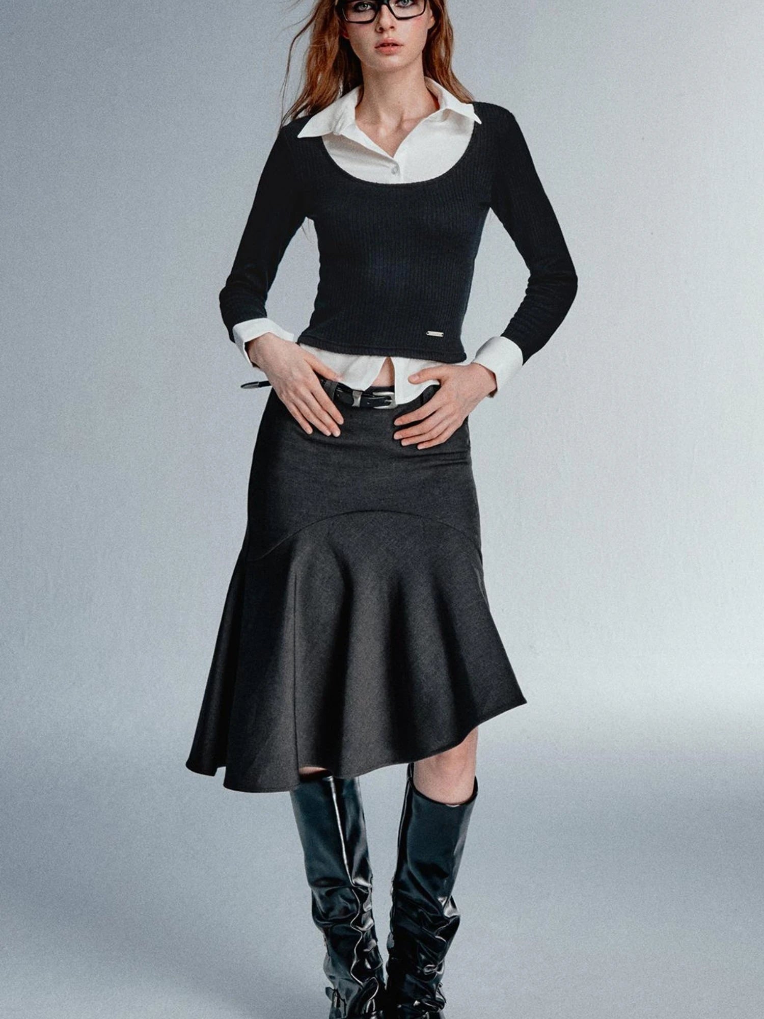 Asym Blazer High Iq Mini Dress Spring Mermaid Skirts