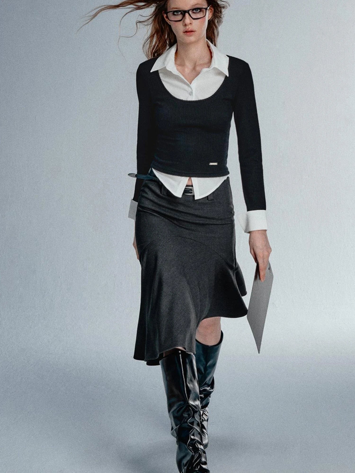 Asym Blazer High Iq Mini Dress Spring Mermaid Skirts