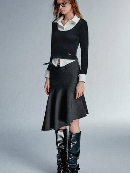 Asym Blazer High Iq Mini Dress Spring Mermaid Skirts