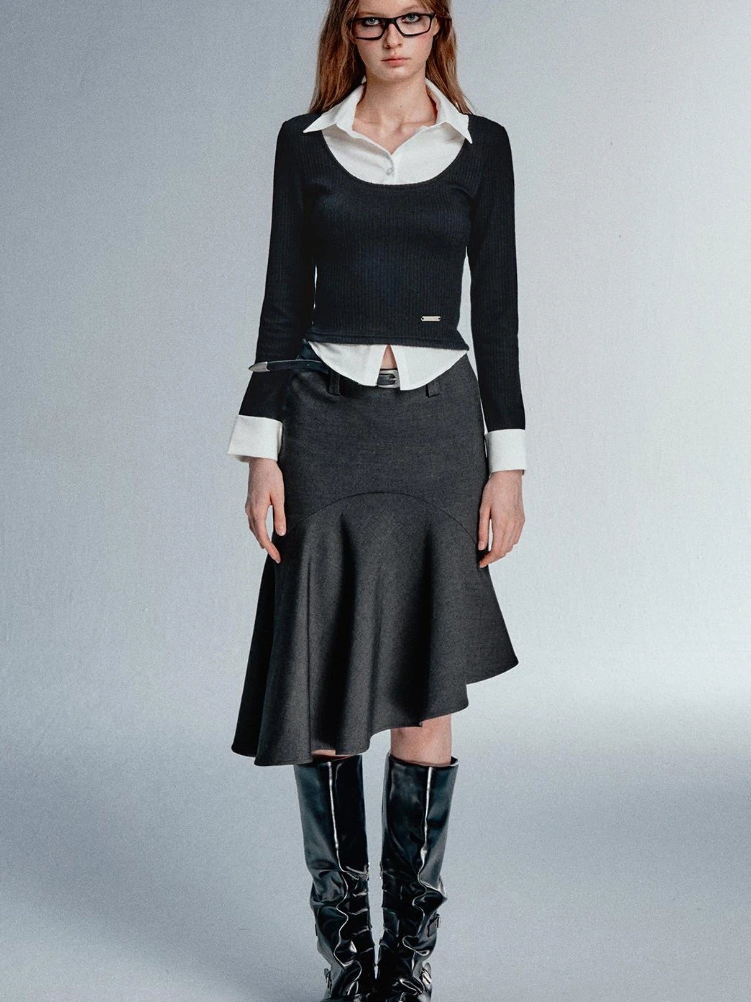 Asym Blazer High Iq Mini Dress Spring Mermaid Skirts