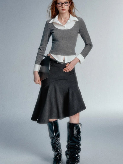 Asym Blazer High Iq Mini Dress Spring Mermaid Skirts