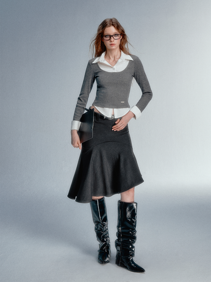 STRIKE A POSE Asym Blazer High Iq Mini Dress Spring Mermaid Skirts