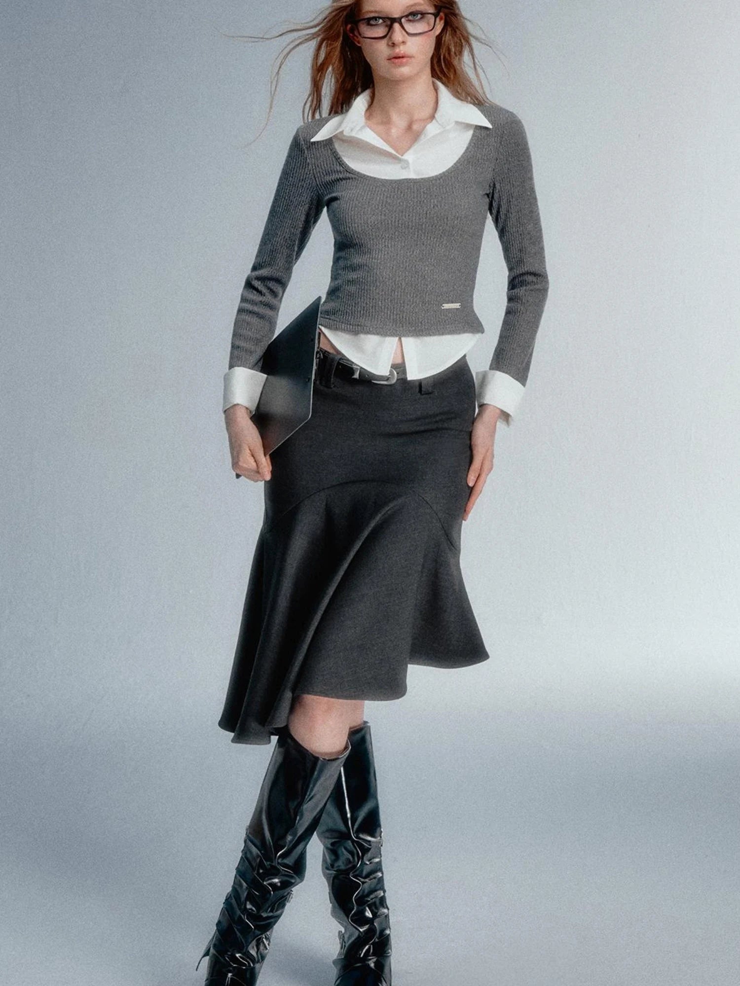 Asym Blazer High Iq Mini Dress Spring Mermaid Skirts