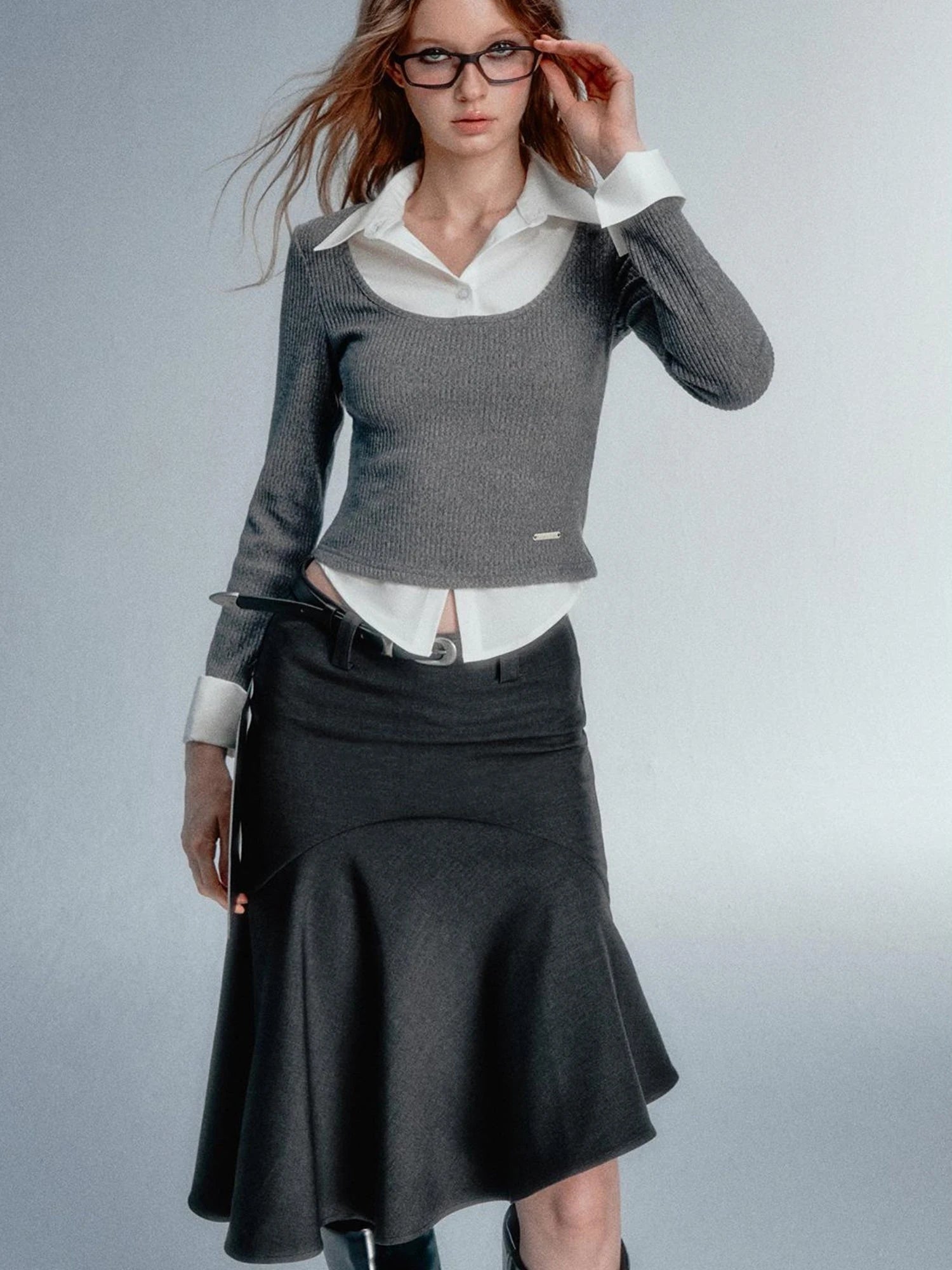 Asym Blazer High Iq Mini Dress Spring Mermaid Skirts