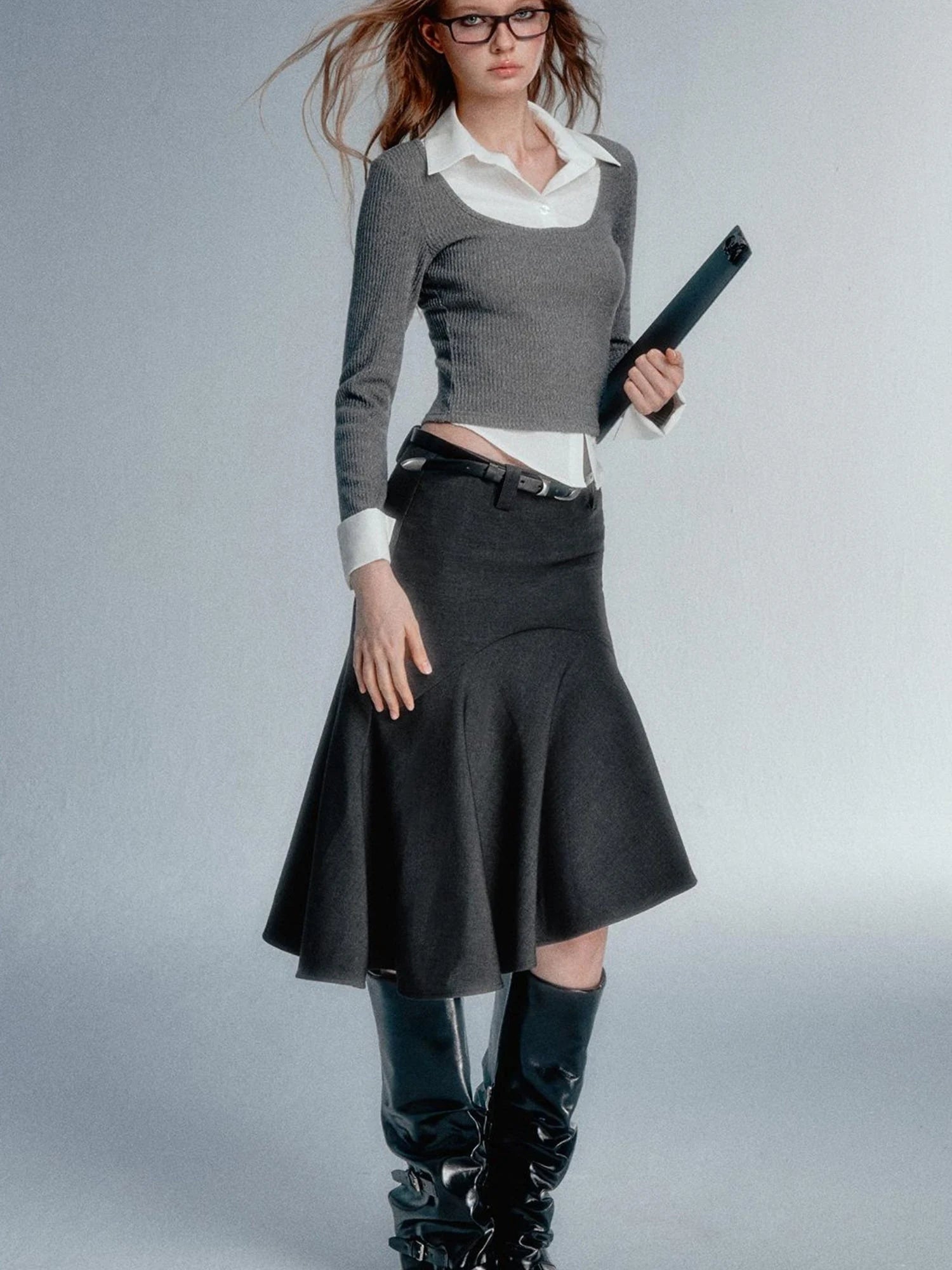 Asym Blazer High Iq Mini Dress Spring Mermaid Skirts