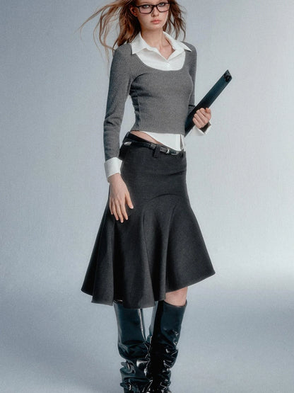 Asym Blazer High Iq Mini Dress Spring Mermaid Skirts