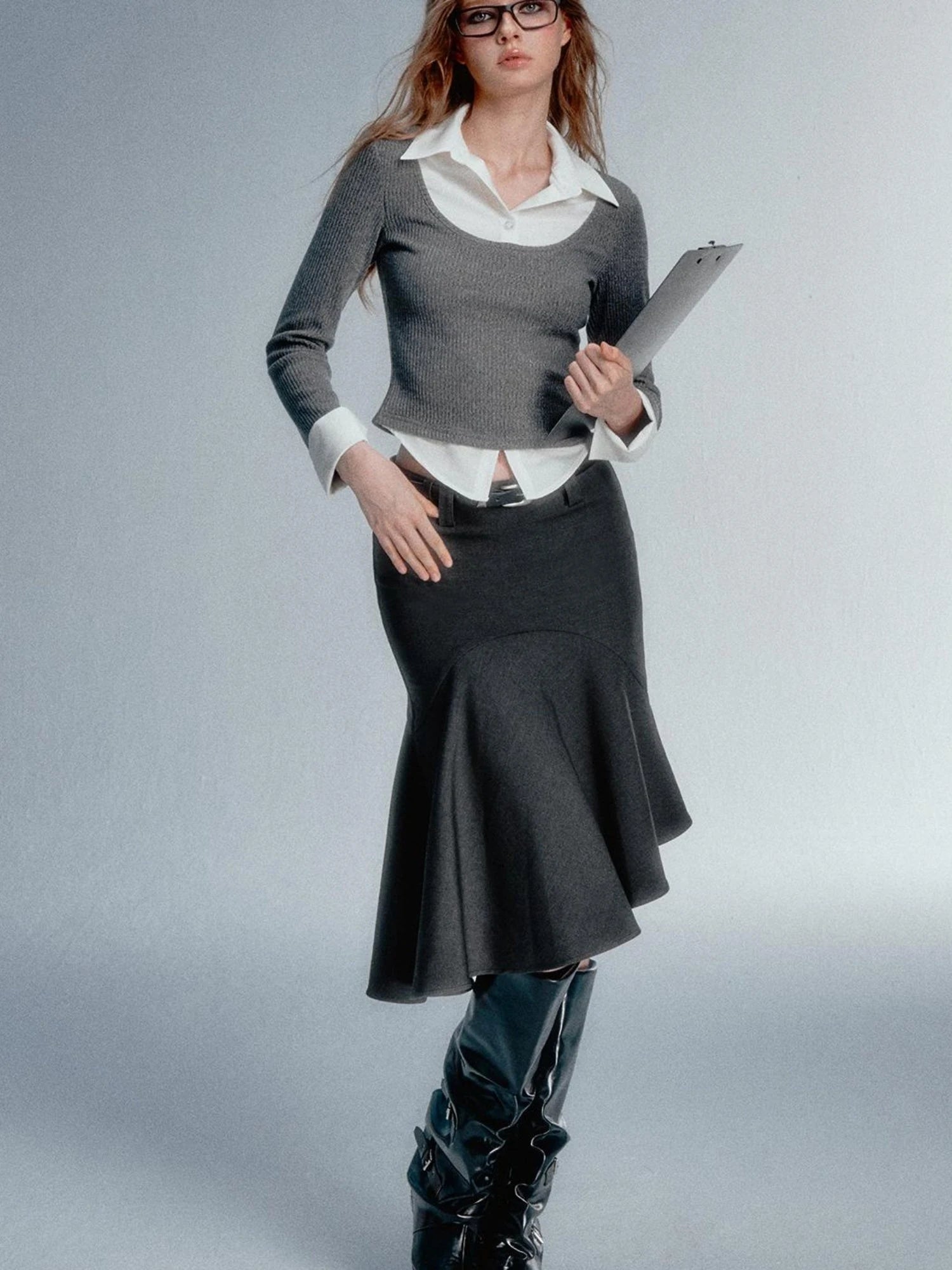 Asym Blazer High Iq Mini Dress Spring Mermaid Skirts