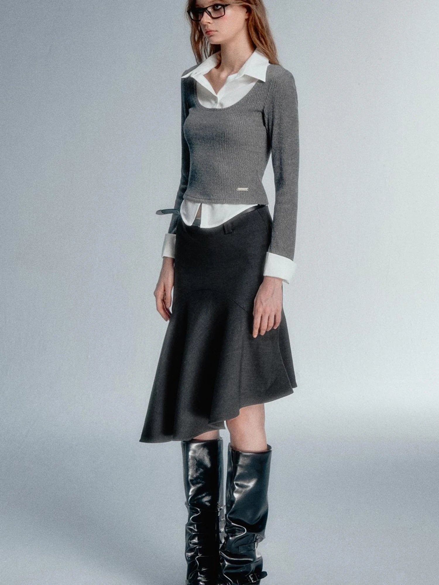 Asym Blazer High Iq Mini Dress Spring Mermaid Skirts