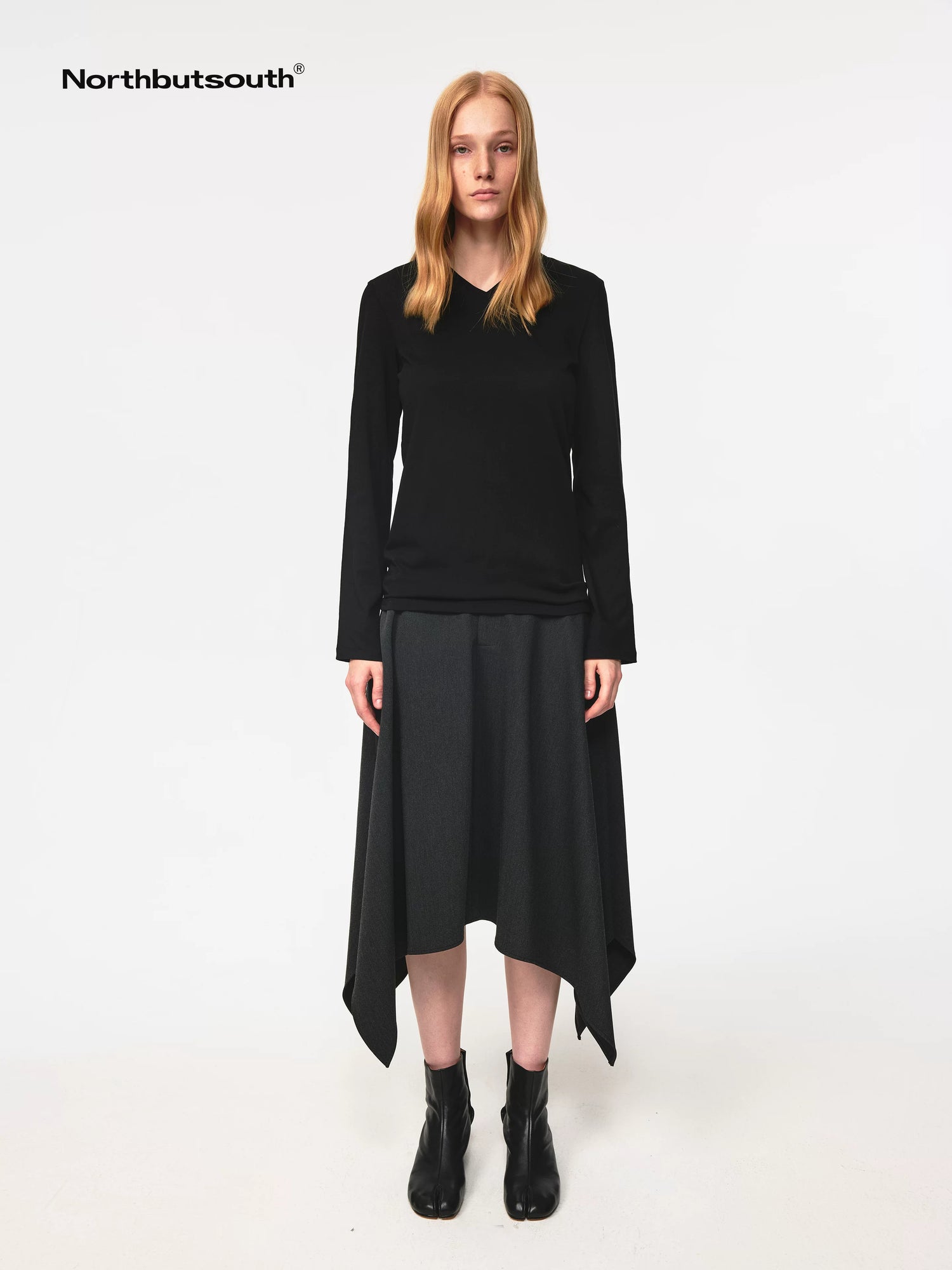Asymmetrical Hem Skirt