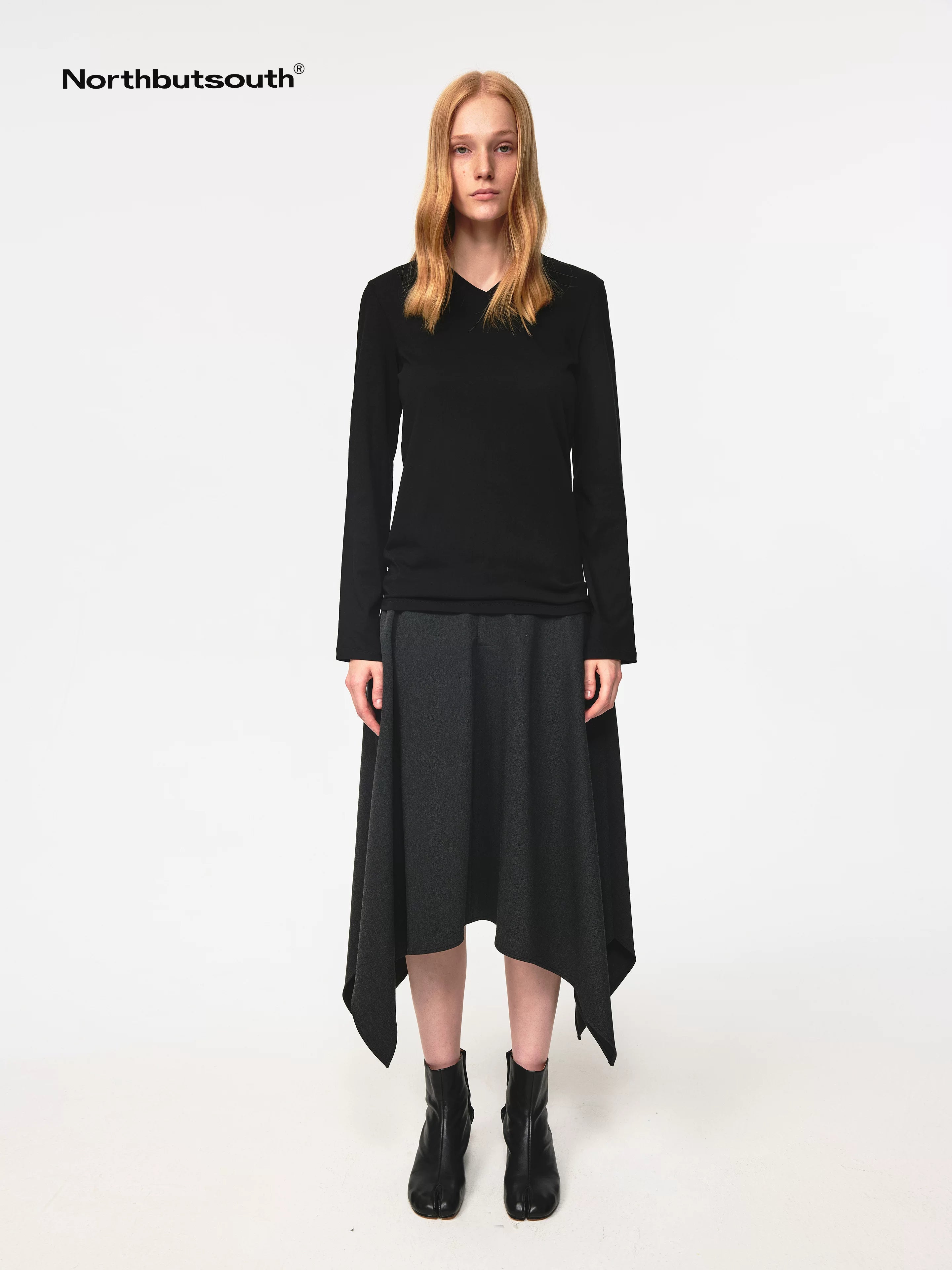 Asymmetrical Hem Skirt