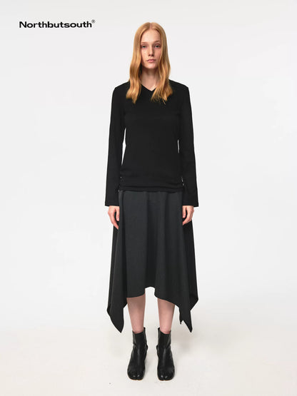 Asymmetrical Hem Skirt