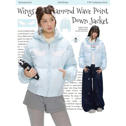 BETWEENAND_Baby_Blue_Polka_Dot_Rhinestone_Print_Hooded_Women&
