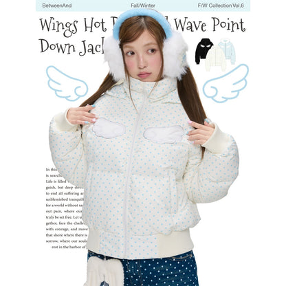 BETWEENAND_Baby_Blue_Polka_Dot_Rhinestone_Print_Hooded_Women&