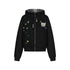 BETWEENAND_Black_Plaid_Reversible_Hooded_Women&