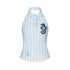 BETWEENAND_Blue_Seahorse_Striped_Polo_Collar_Women&