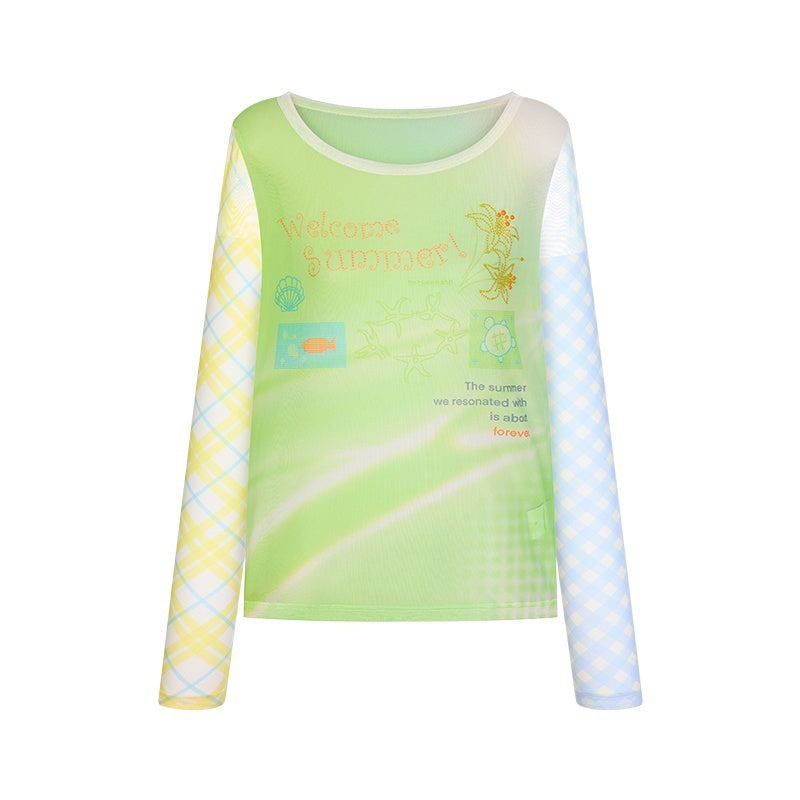 BETWEENAND_Bubble_Mesh_Hotfix_Bead_Colorblock_Print_Women&