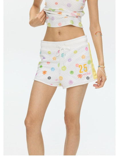 BETWEENAND Colorful Button Halter Neck Women&