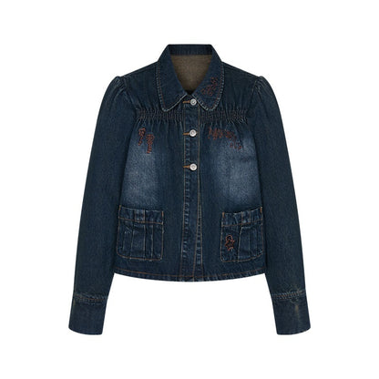 BETWEENAND_Cool_Washed_Key_Star_Music_Note_Embroidery_Straight_Women&
