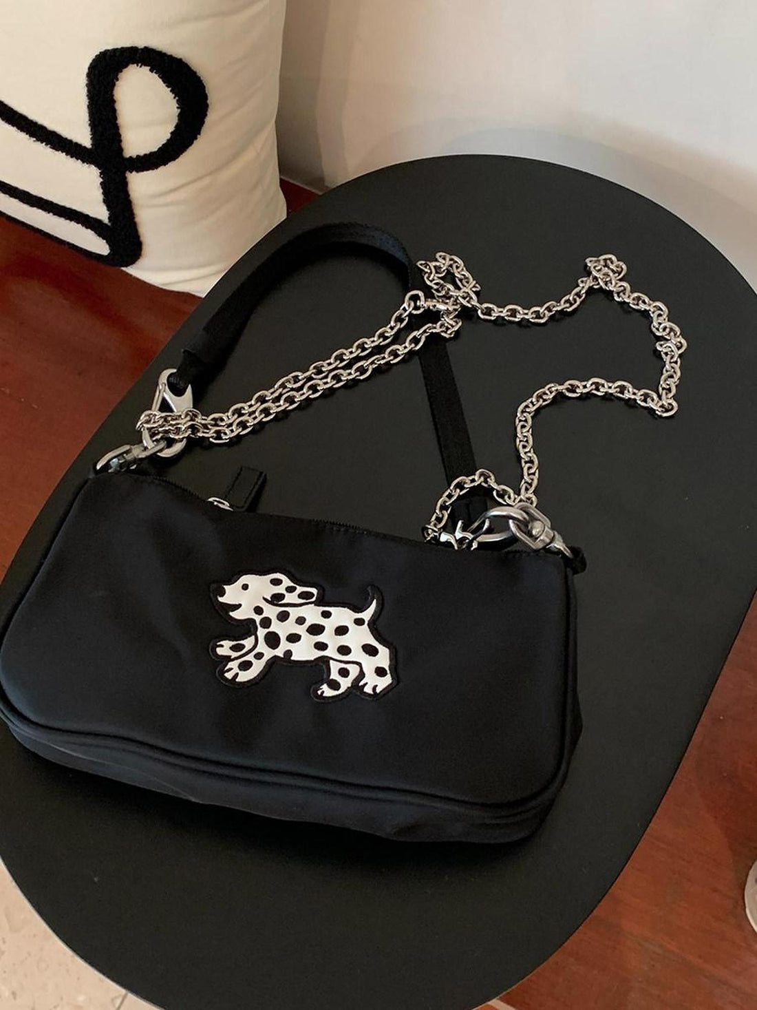 BETWEENAND Dalmatian Spot Print Envelope Chain Handle Women&