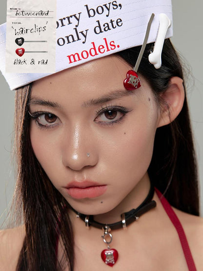 BETWEENAND Demon Kitten Hair Clip Pendant Charm Women&
