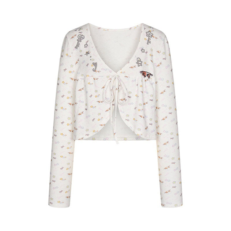 BETWEENAND_Embroidered_Snowflake_Tie_Front_Cardigan_Women&